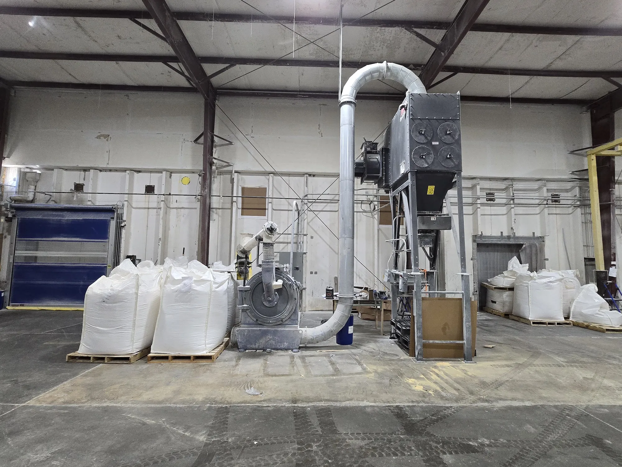 SAP grinder at R&J Repackaging facility